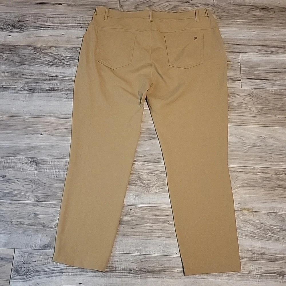 Public Rec Pants Mens 40/30 Tan Athletic Performance‎ Stretch Golf Pockets